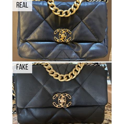 how to spot fake chanel 19|chanel 19 bag counterfeit.